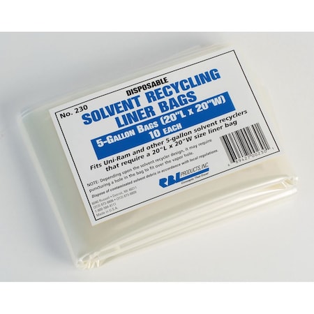 Rbl Products SOLVENT RECYCLER BAGS 10 PK, 10PK 230